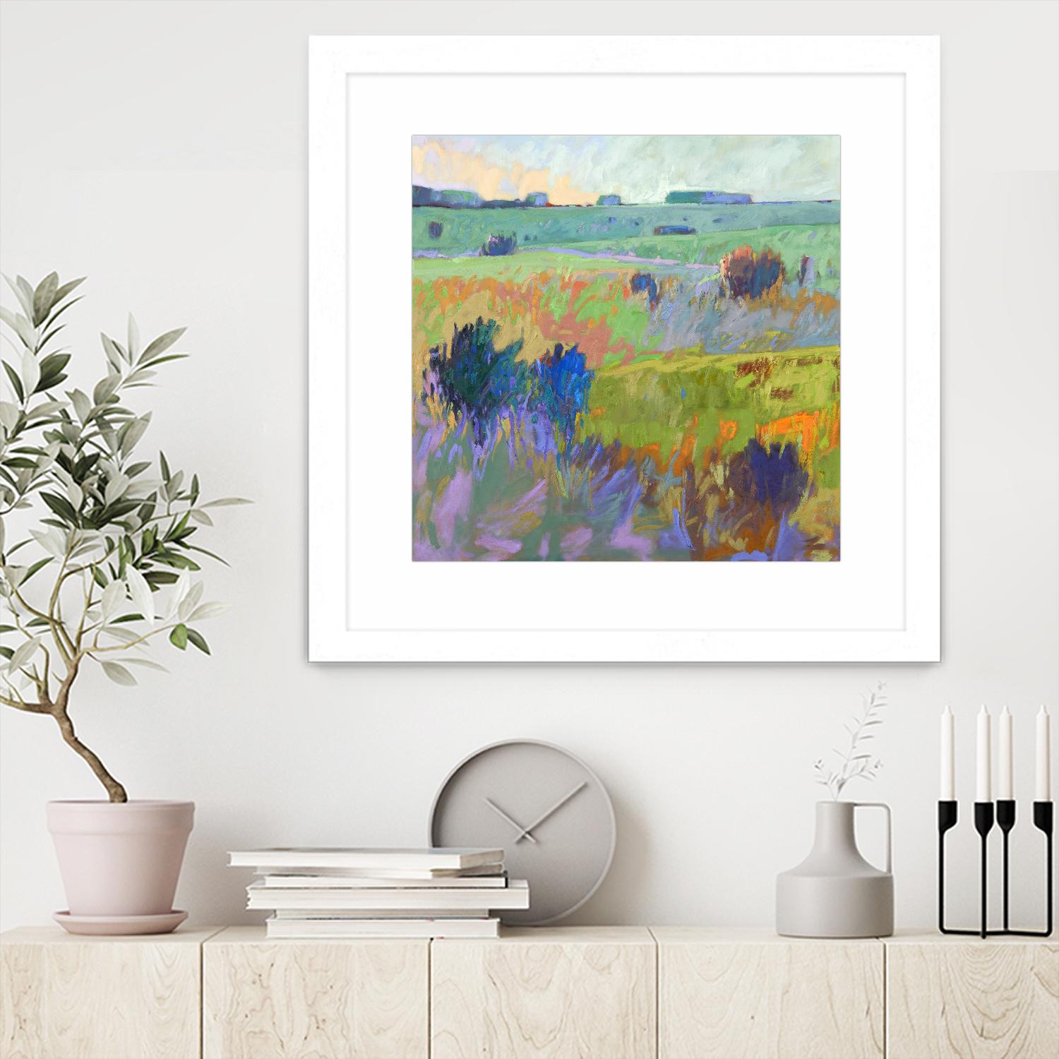 From Here to There by Jane Schmidt on GIANT ART - multicolor landscapes; contemporary