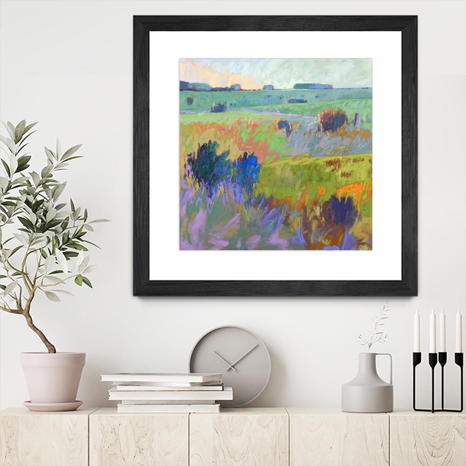 From Here to There by Jane Schmidt on GIANT ART - multicolor landscapes; contemporary