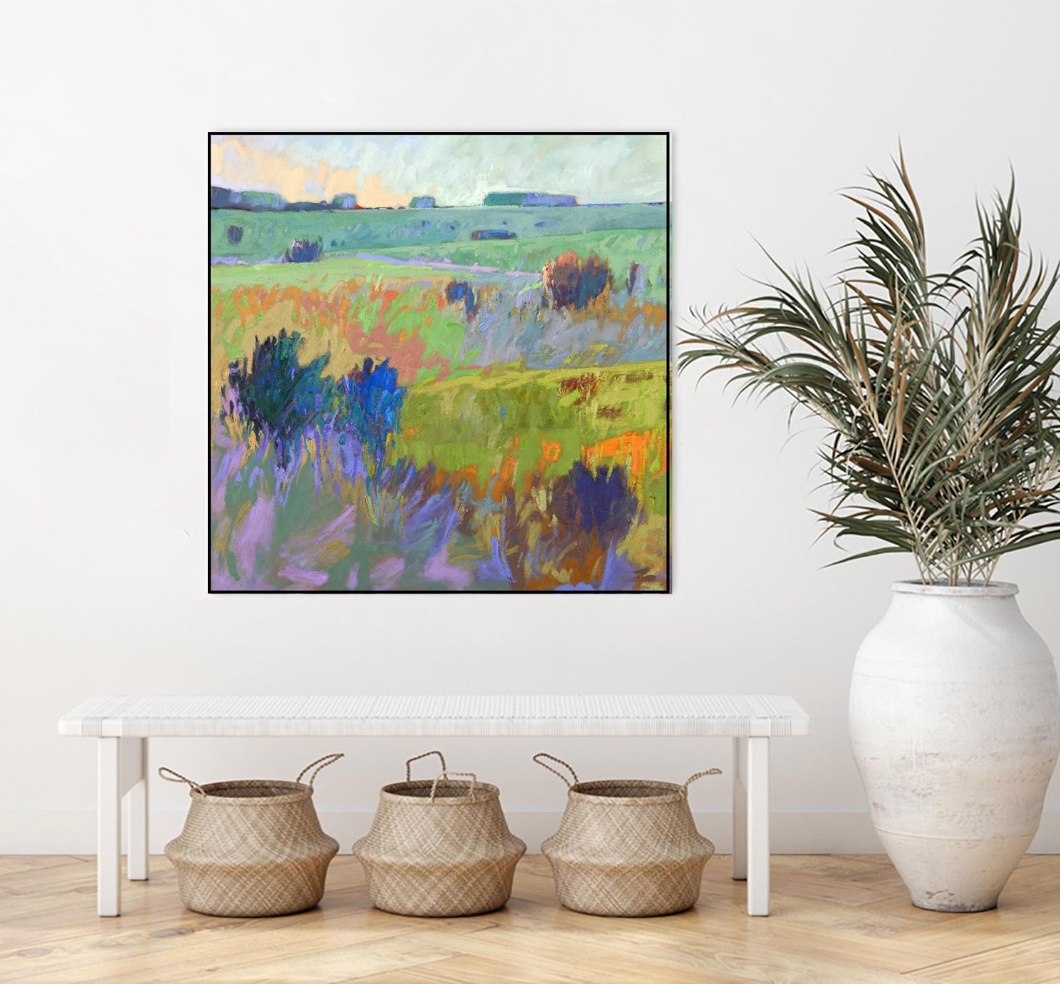 From Here to There by Jane Schmidt on GIANT ART - multicolor landscapes; contemporary