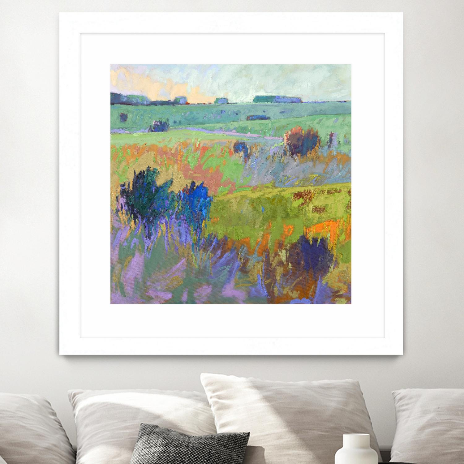 From Here to There by Jane Schmidt on GIANT ART - multicolor landscapes; contemporary