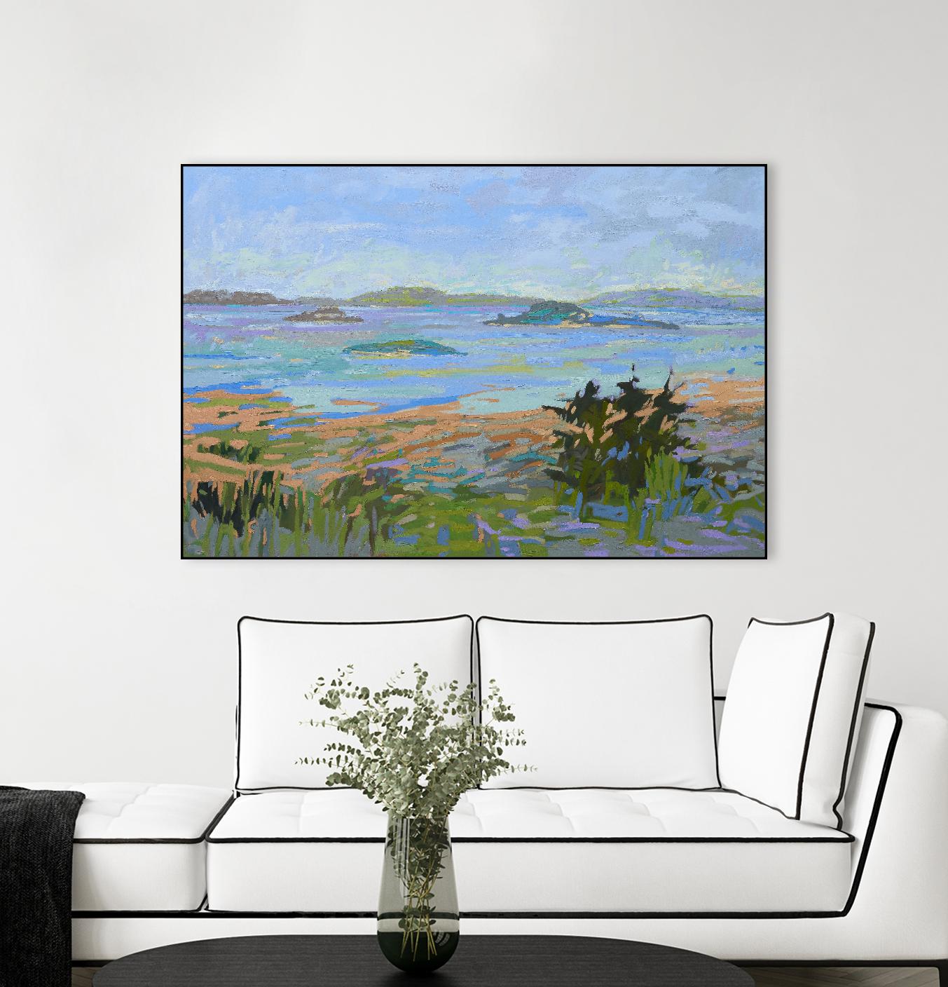 Islands Off the Mainland by Jane Schmidt on GIANT ART - multicolor landscapes; coastal