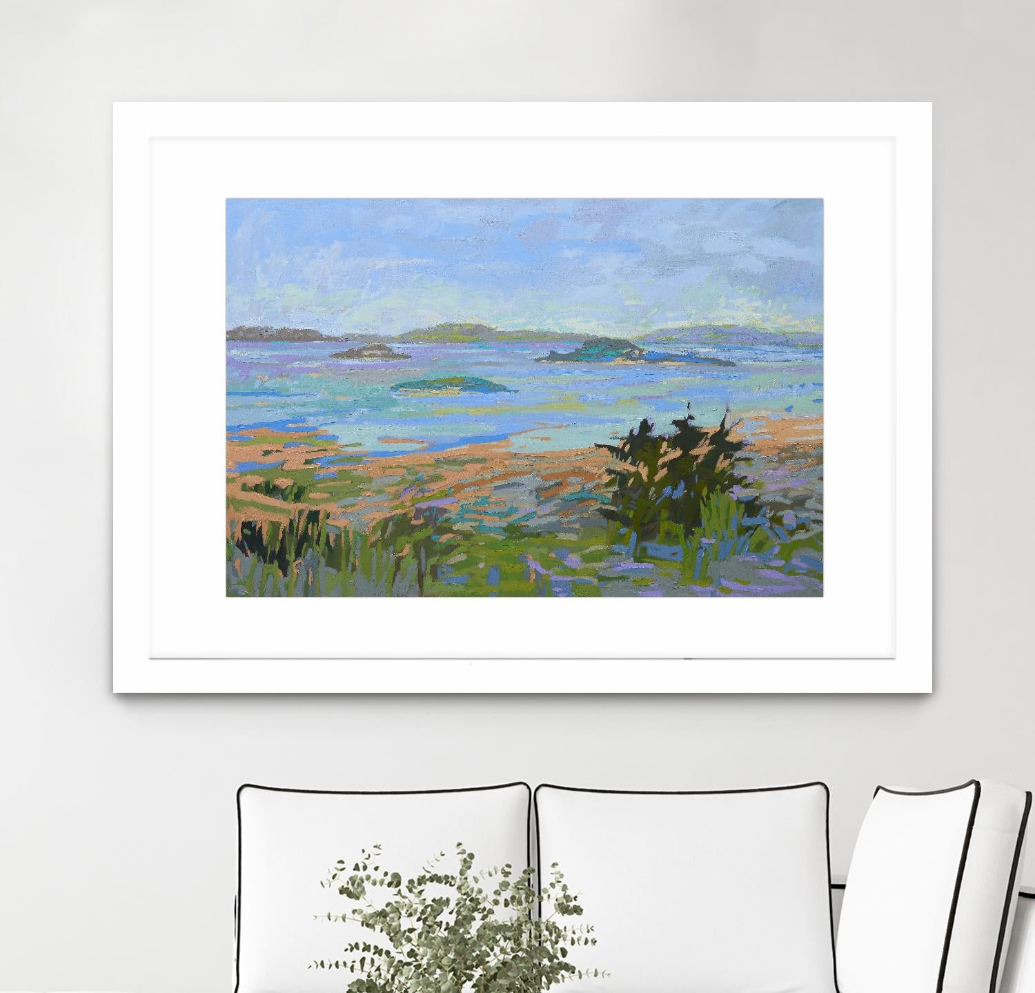 Islands Off the Mainland by Jane Schmidt on GIANT ART - multicolor landscapes; coastal