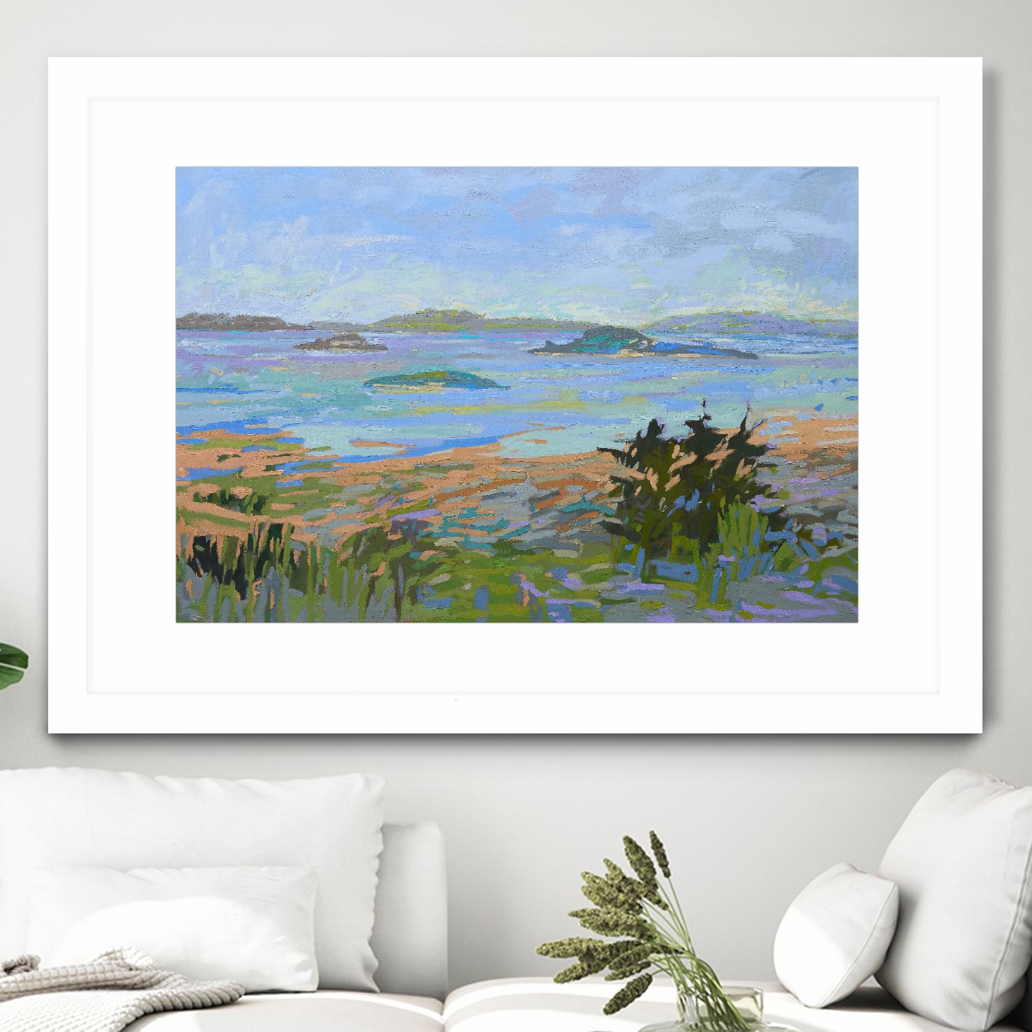 Islands Off the Mainland by Jane Schmidt on GIANT ART - multicolor landscapes; coastal