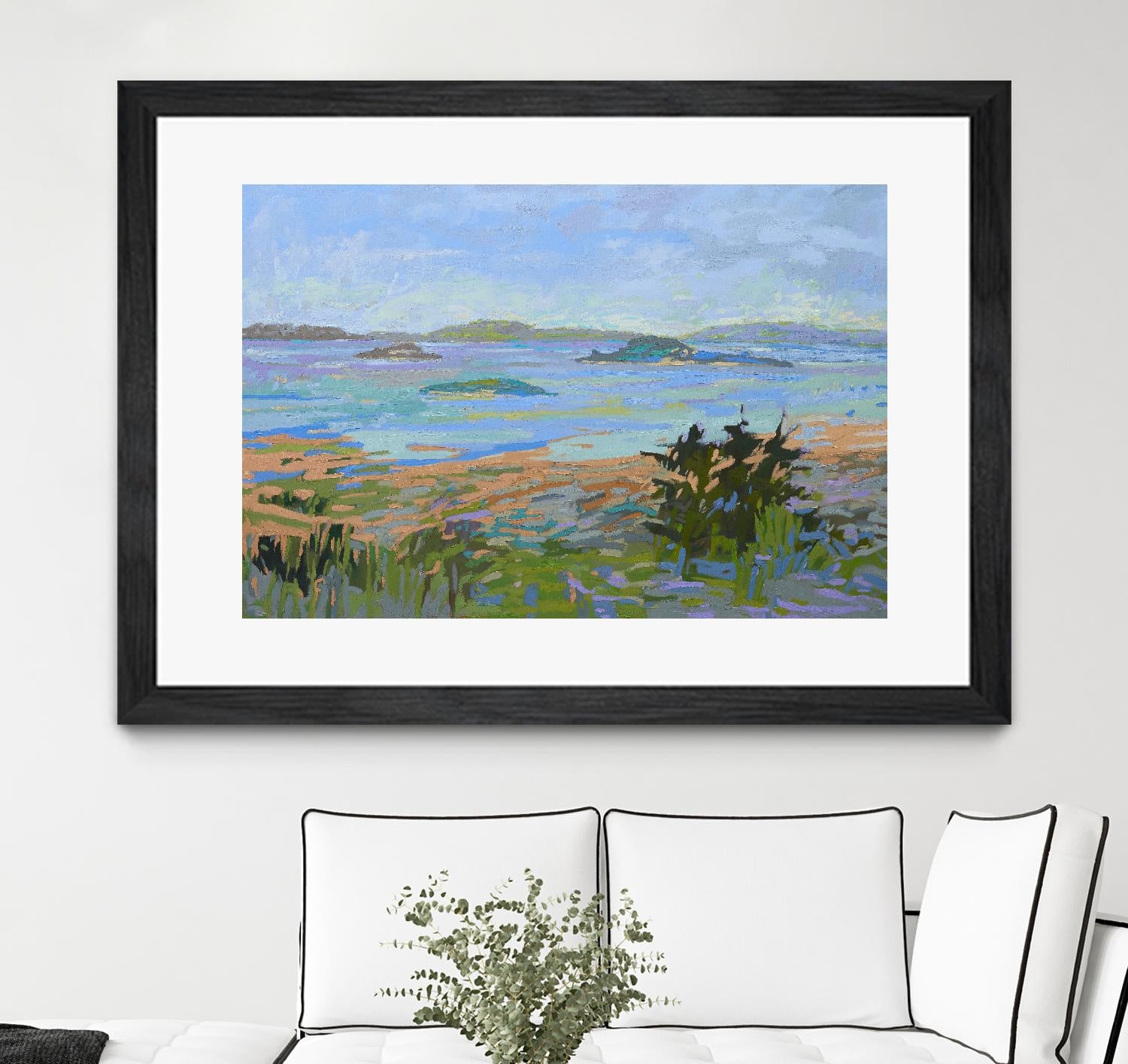 Islands Off the Mainland by Jane Schmidt on GIANT ART - multicolor landscapes; coastal