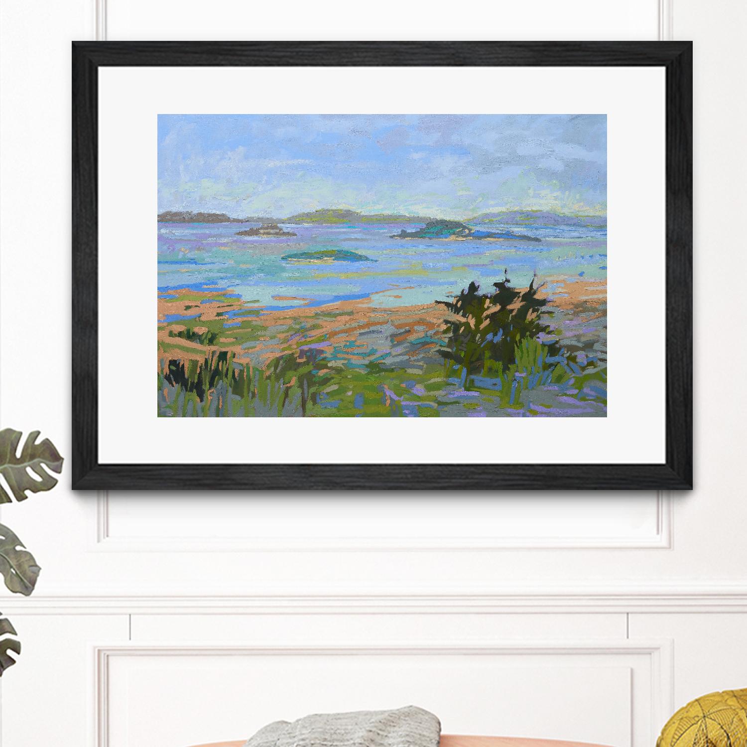 Islands Off the Mainland by Jane Schmidt on GIANT ART - multicolor landscapes; coastal