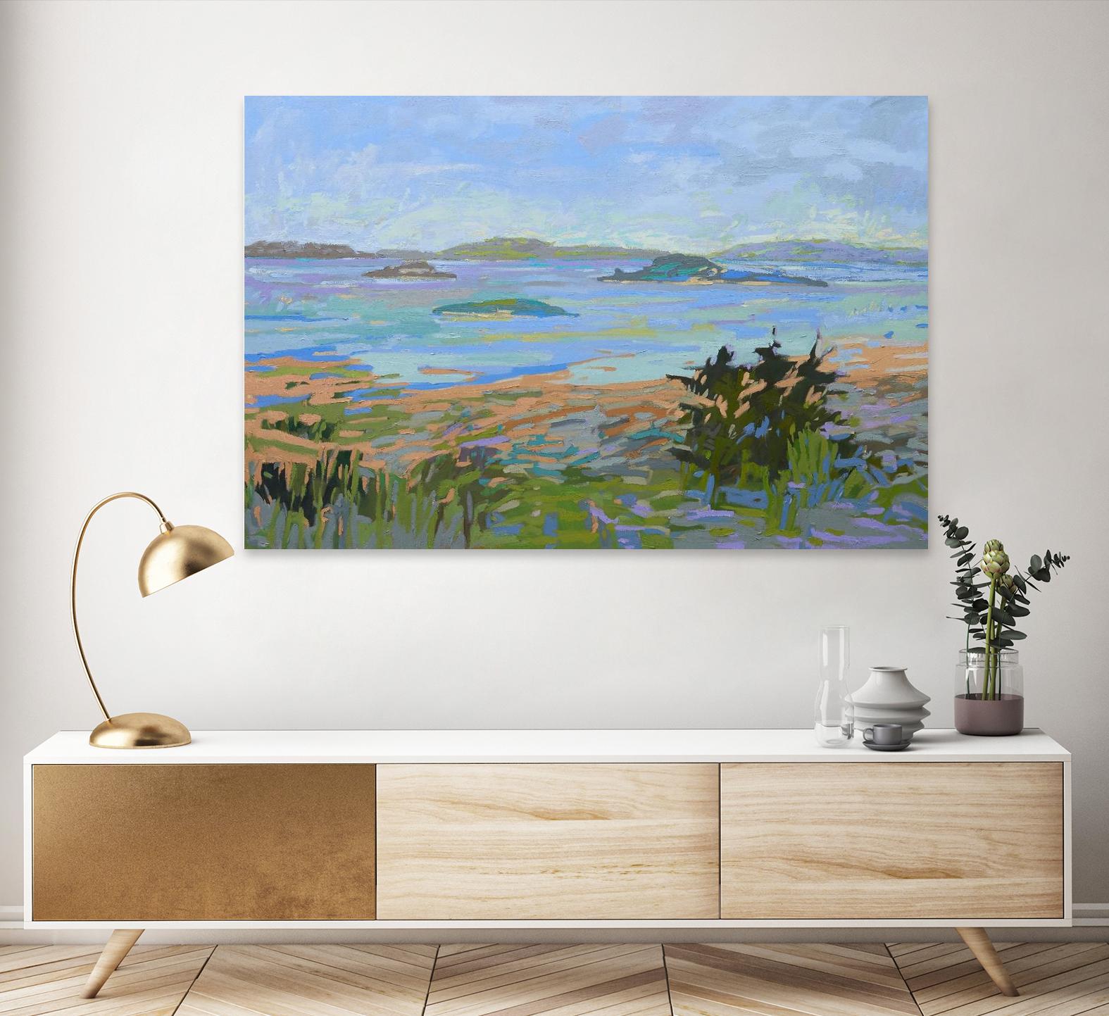 Islands Off the Mainland by Jane Schmidt on GIANT ART - multicolor landscapes; coastal