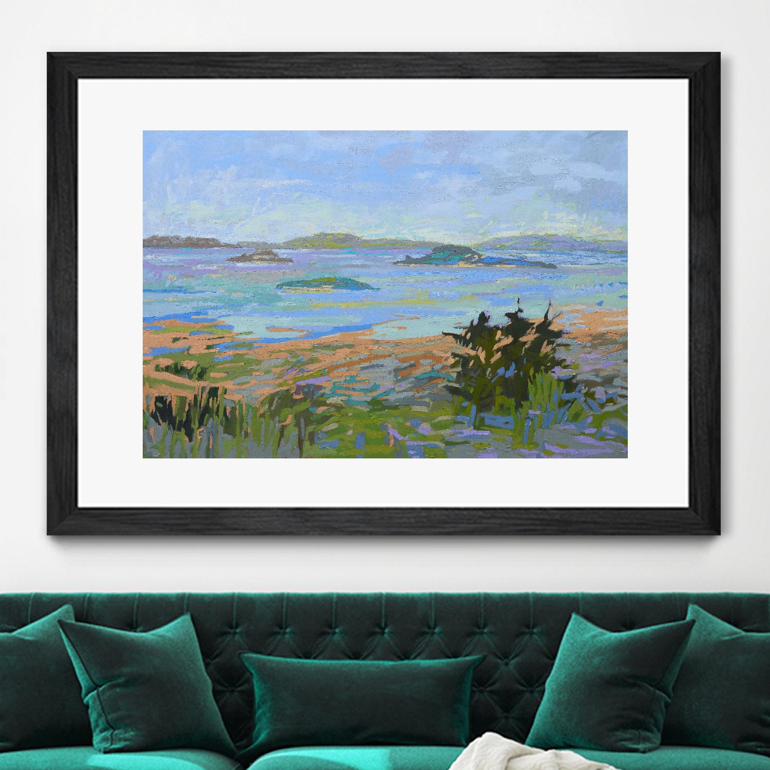 Islands Off the Mainland by Jane Schmidt on GIANT ART - multicolor landscapes; coastal