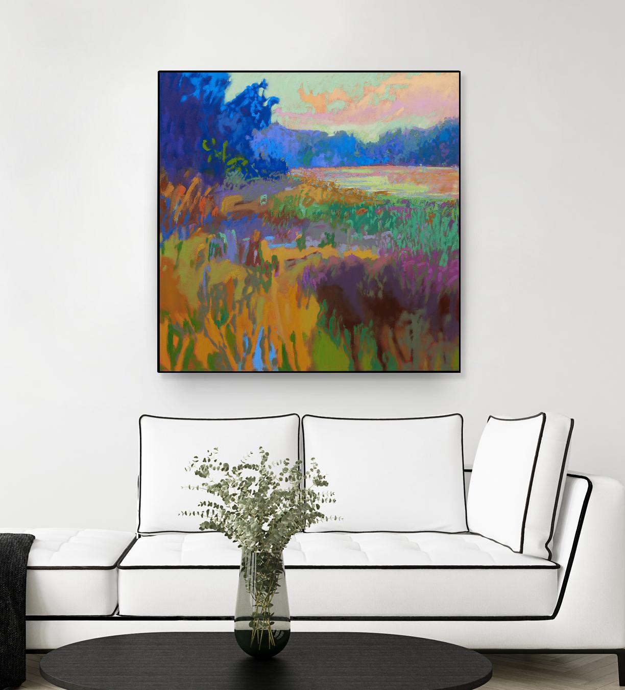 Pastoral XV by Jane Schmidt on GIANT ART - multicolor landscapes; contemporary