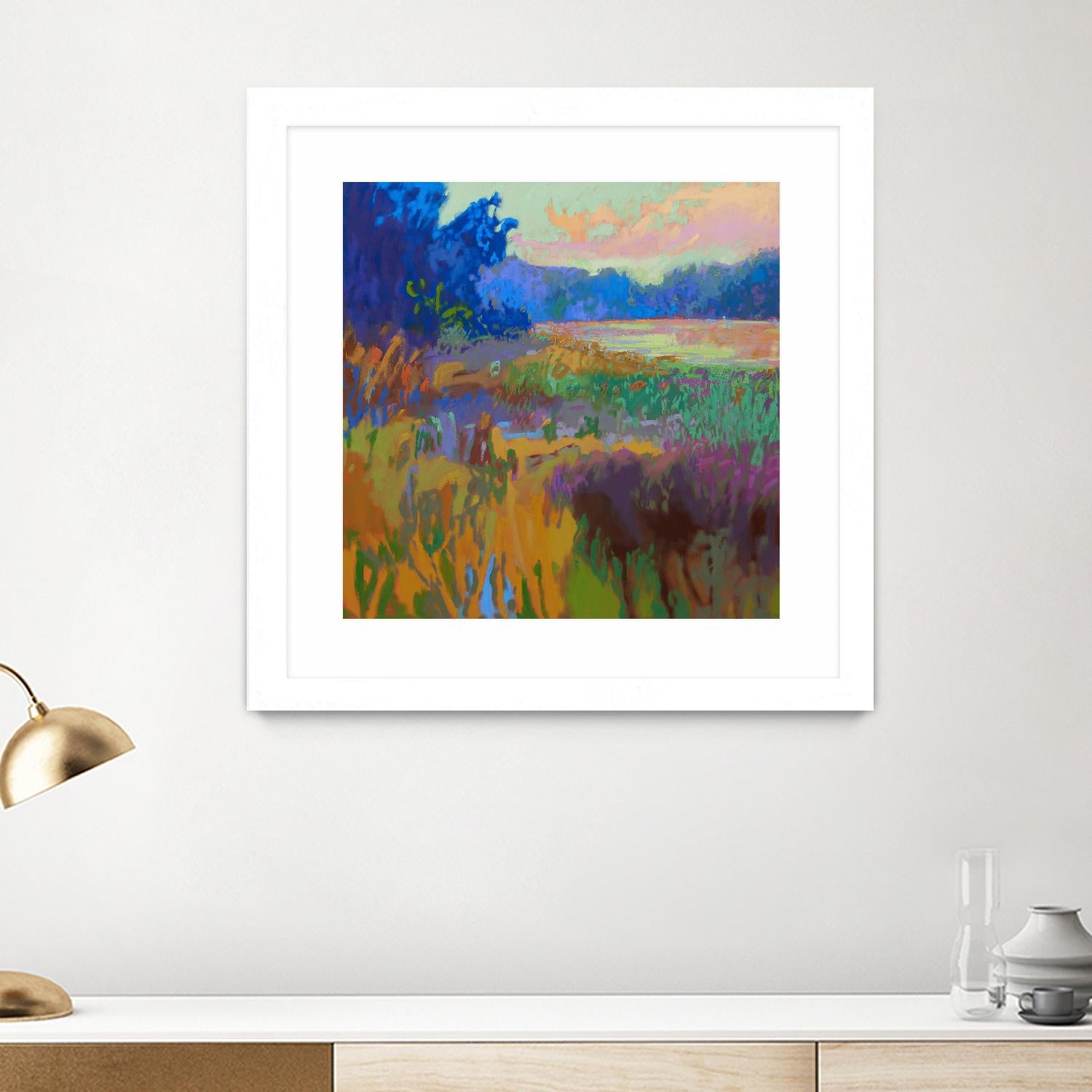 Pastoral XV by Jane Schmidt on GIANT ART - multicolor landscapes; contemporary