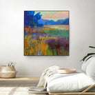 Pastoral XV by Jane Schmidt on GIANT ART - multicolor landscapes; contemporary