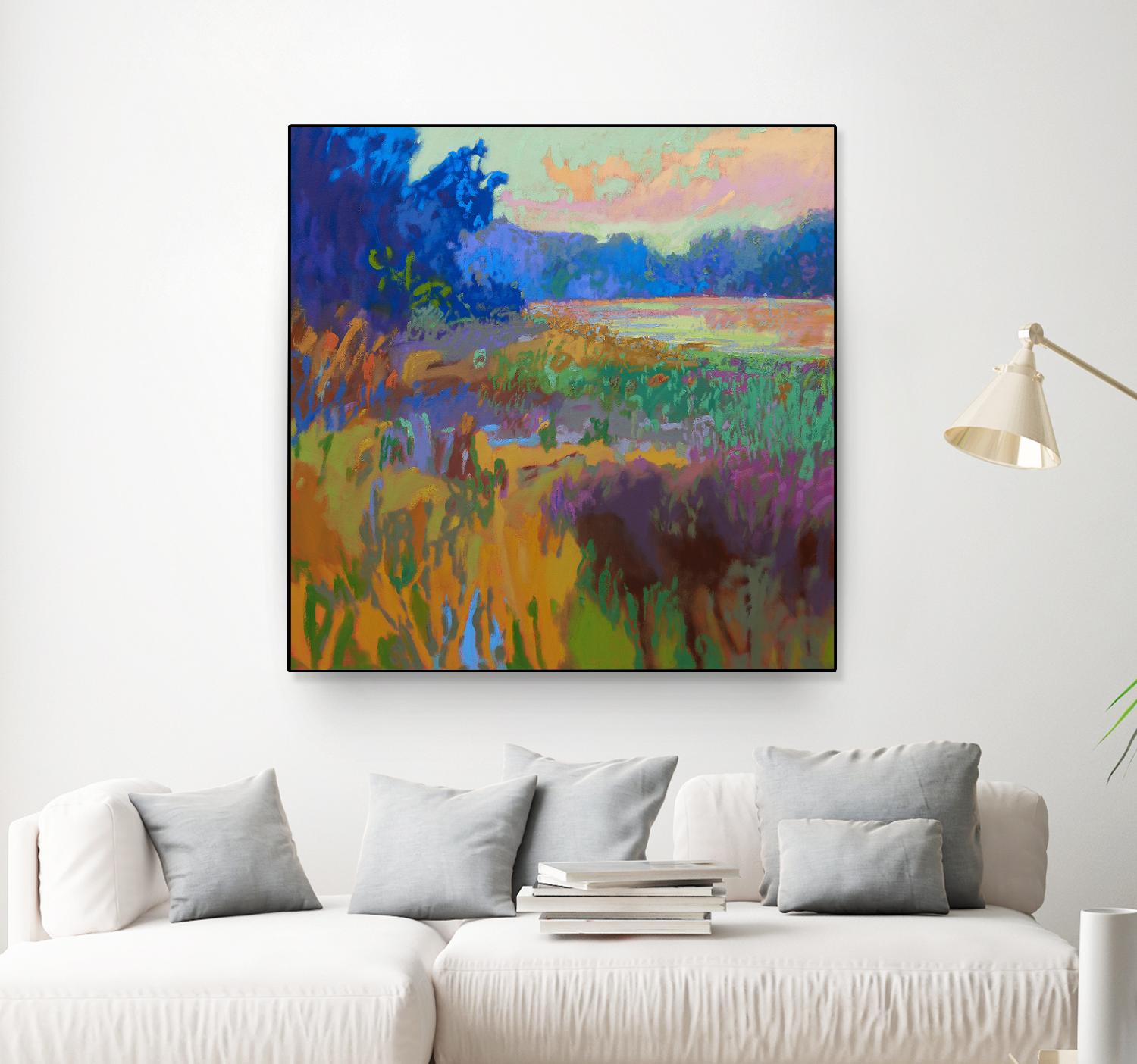 Pastoral XV by Jane Schmidt on GIANT ART - multicolor landscapes; contemporary