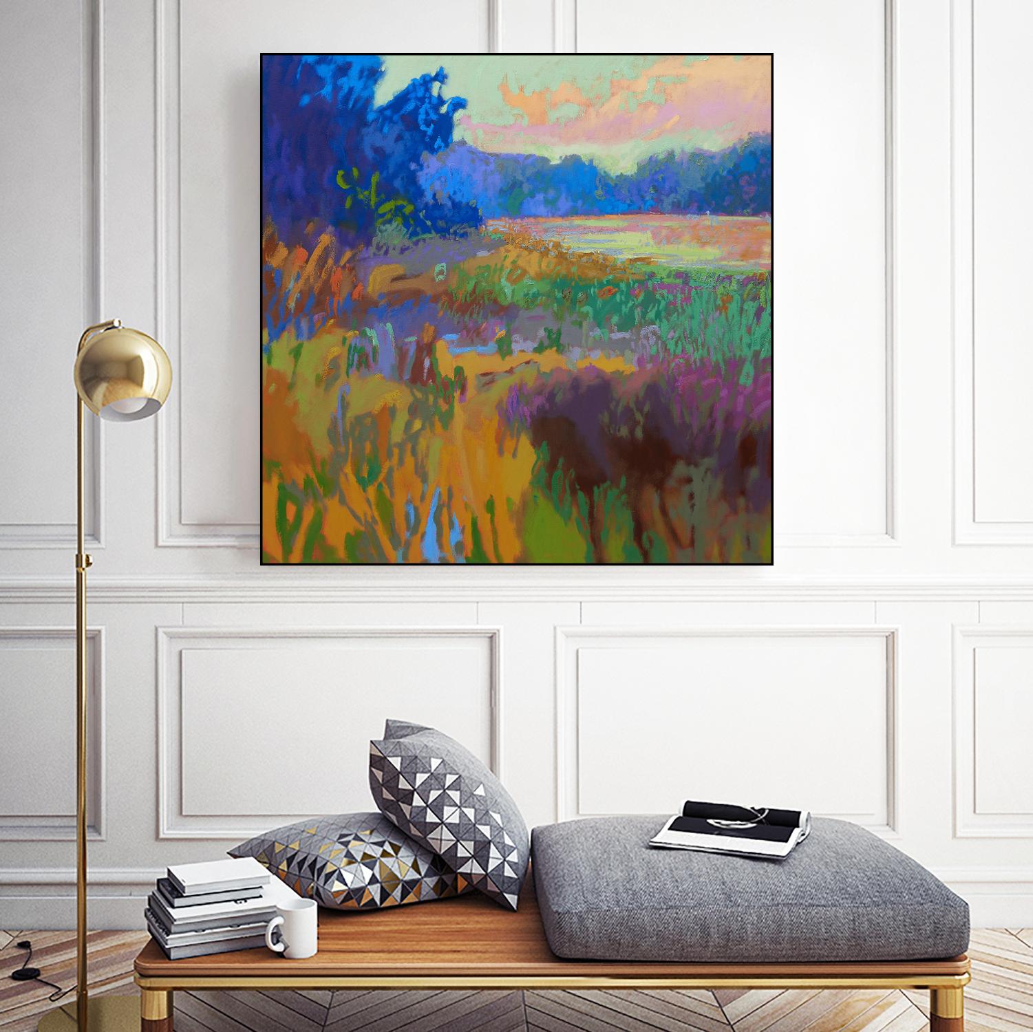 Pastoral XV by Jane Schmidt on GIANT ART - multicolor landscapes; contemporary