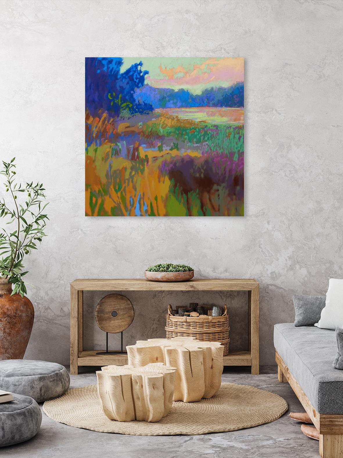 Pastoral XV by Jane Schmidt on GIANT ART - multicolor landscapes; contemporary
