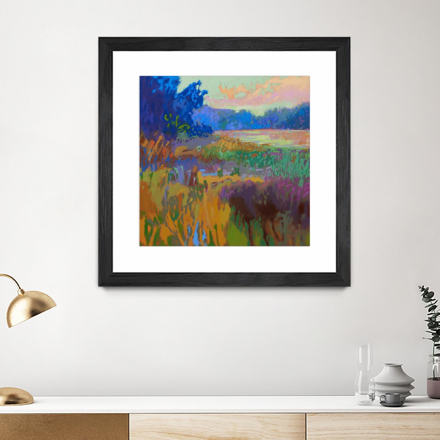 Pastoral XV by Jane Schmidt on GIANT ART - multicolor landscapes; contemporary