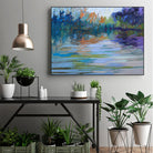 Waterways VI by Jane Schmidt on GIANT ART - multicolor landscapes; contemporary; coastal
