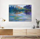 Waterways VI by Jane Schmidt on GIANT ART - multicolor landscapes; contemporary; coastal
