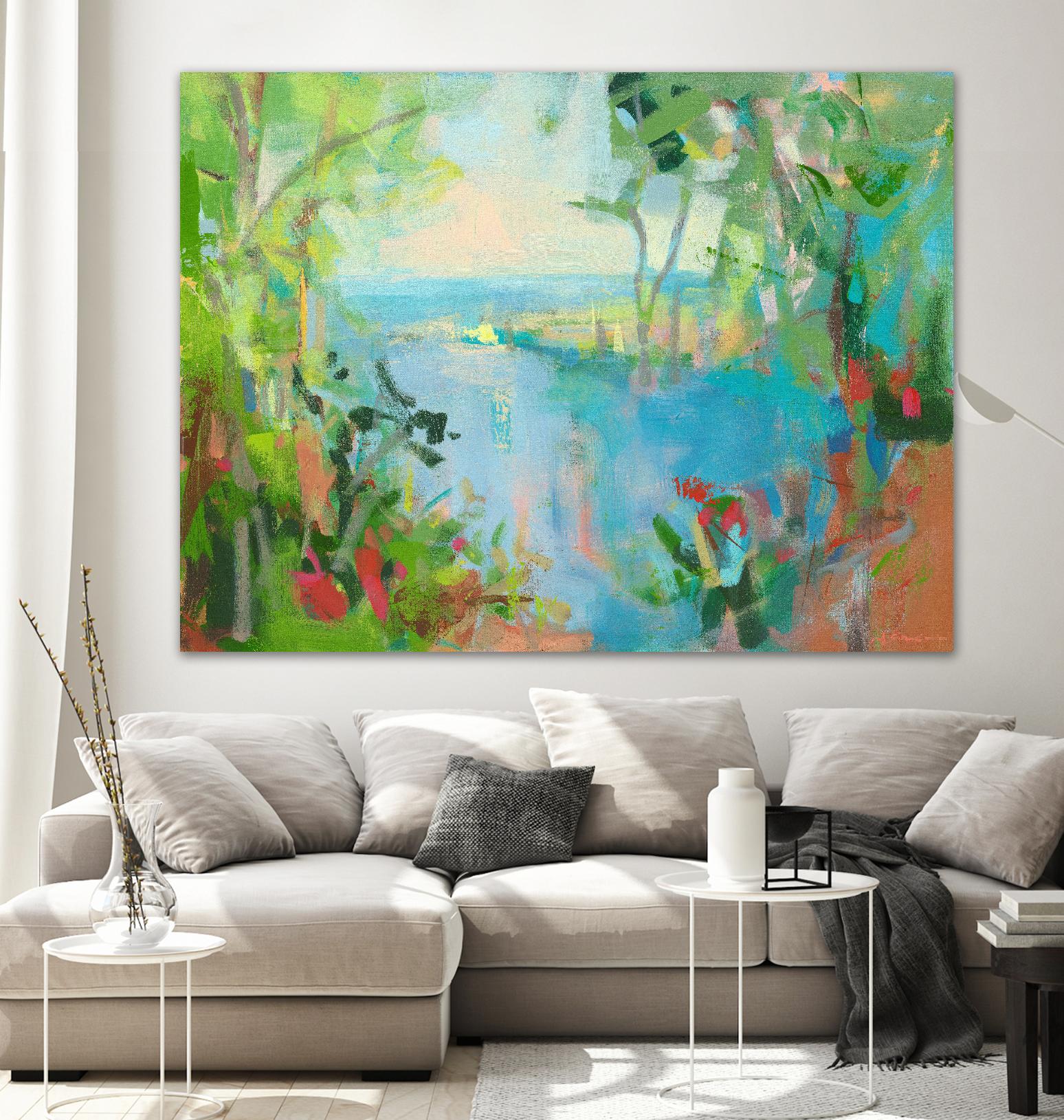 Eternal Summer by Angela Saxon on GIANT ART - multicolor coastal; landscapes; contemporary