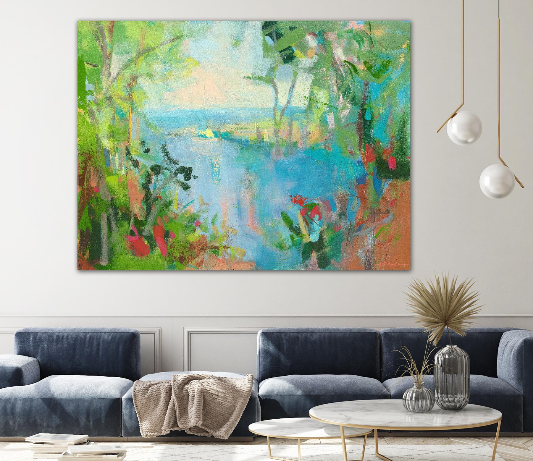Eternal Summer by Angela Saxon on GIANT ART - multicolor coastal; landscapes; contemporary