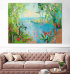 Eternal Summer by Angela Saxon on GIANT ART - multicolor coastal; landscapes; contemporary