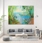 Eternal Summer by Angela Saxon on GIANT ART - multicolor coastal; landscapes; contemporary