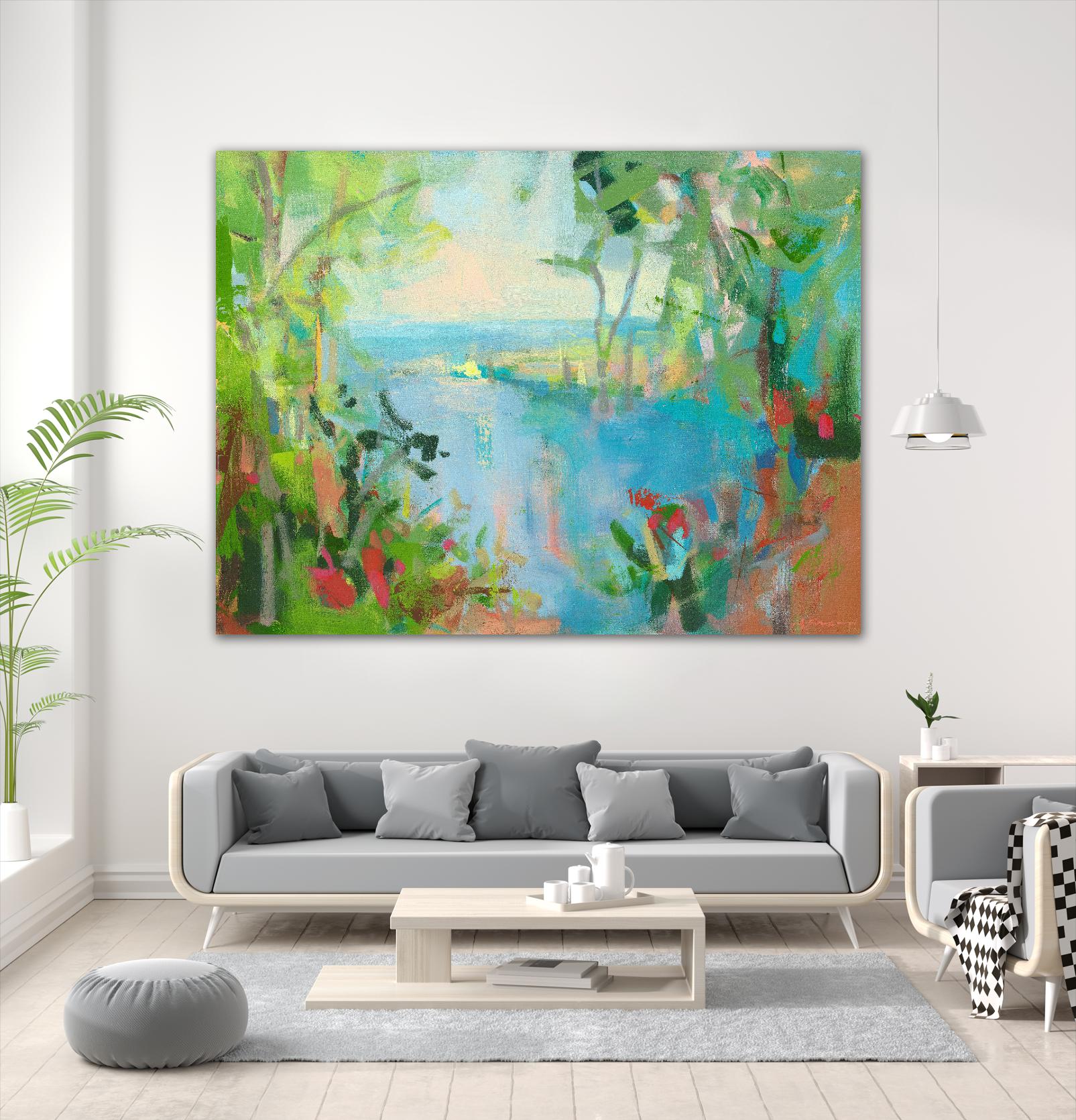 Eternal Summer by Angela Saxon on GIANT ART - multicolor coastal; landscapes; contemporary