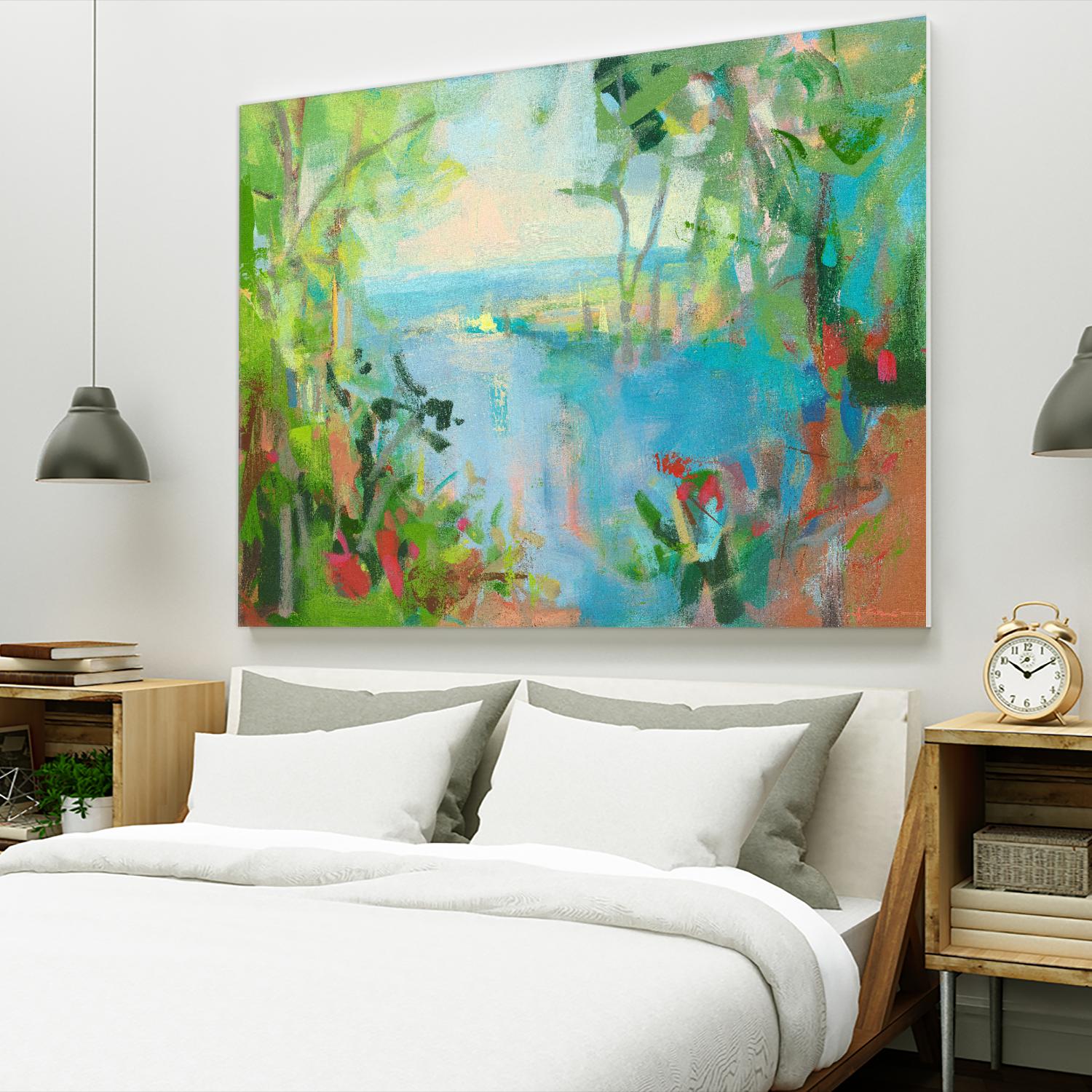 Eternal Summer by Angela Saxon on GIANT ART - multicolor coastal; landscapes; contemporary