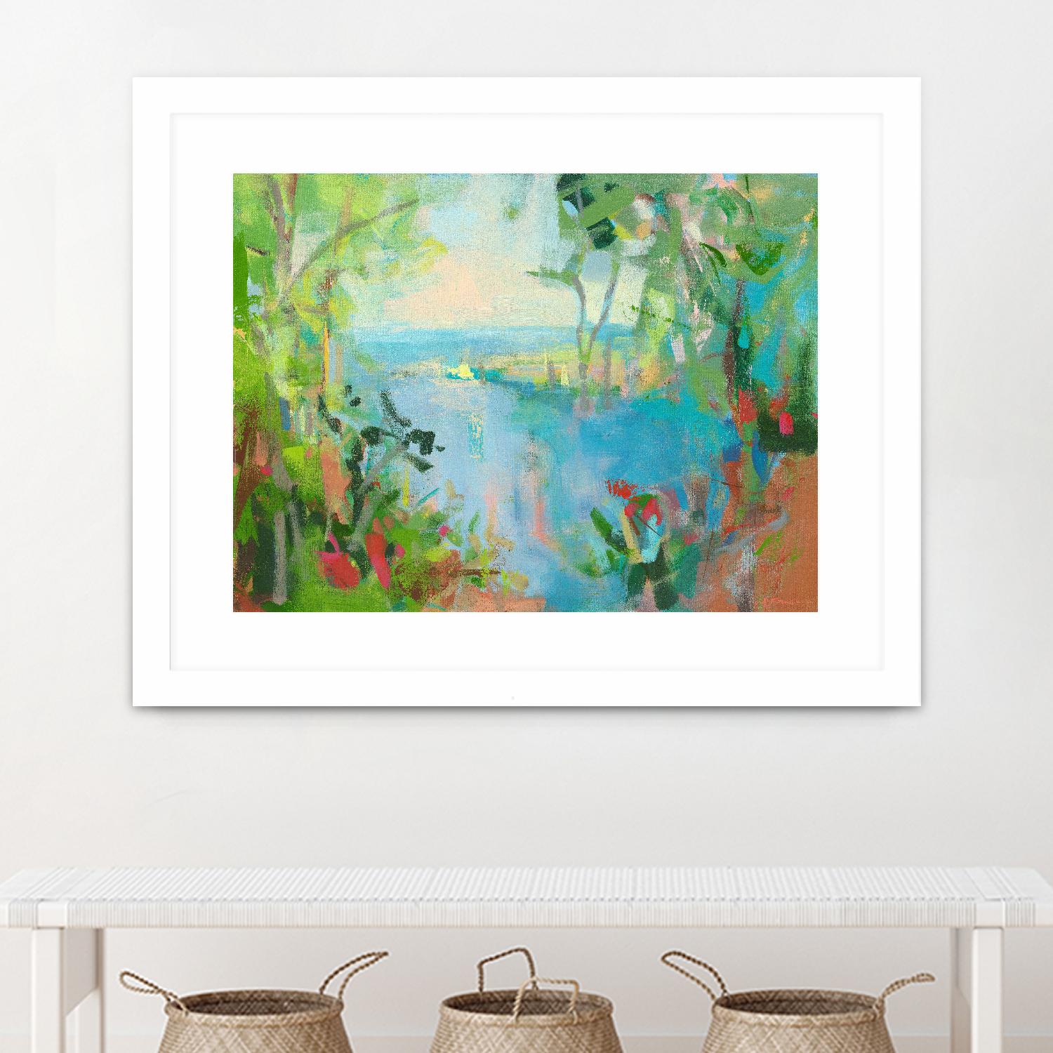 Eternal Summer by Angela Saxon on GIANT ART - multicolor coastal; landscapes; contemporary