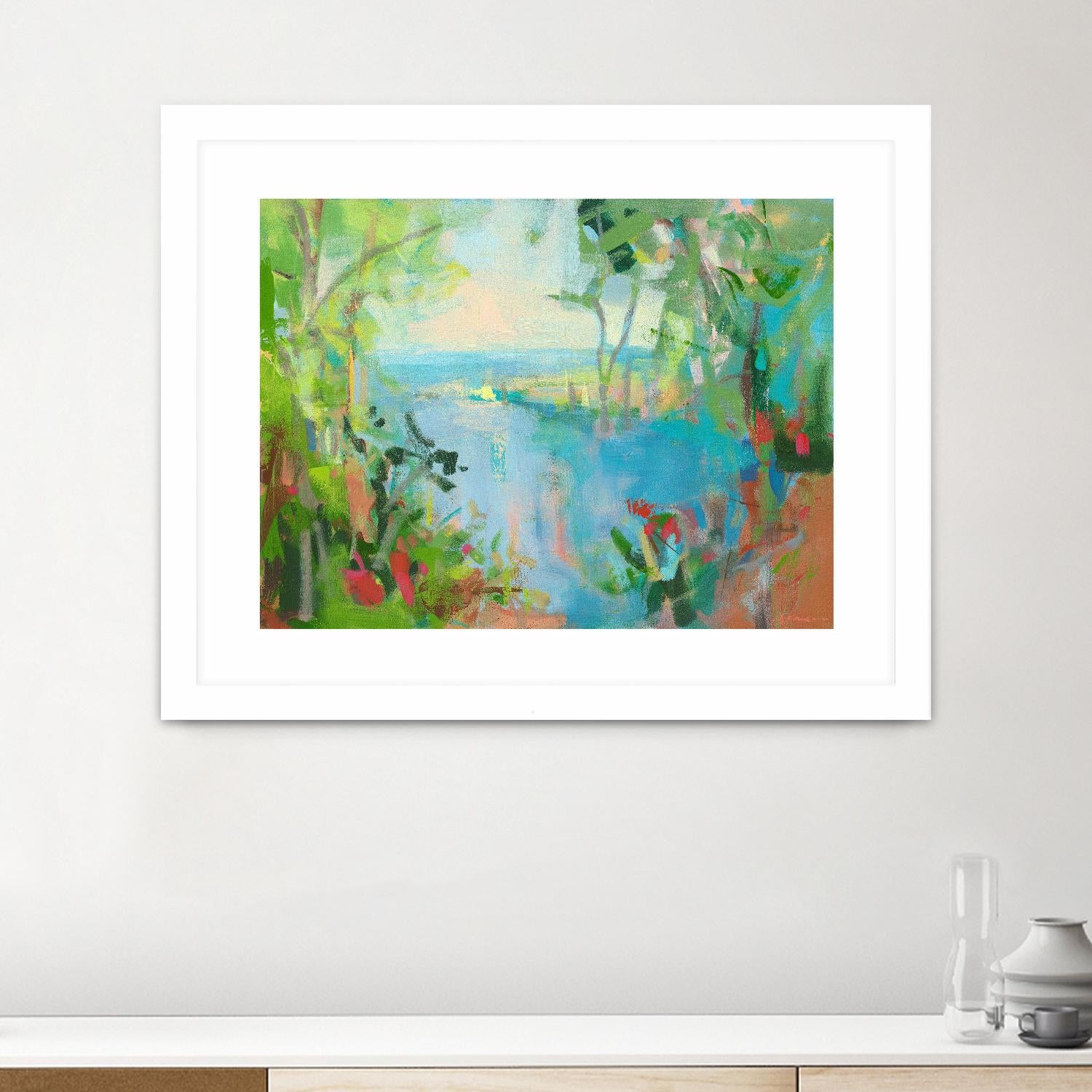 Eternal Summer by Angela Saxon on GIANT ART - multicolor coastal; landscapes; contemporary