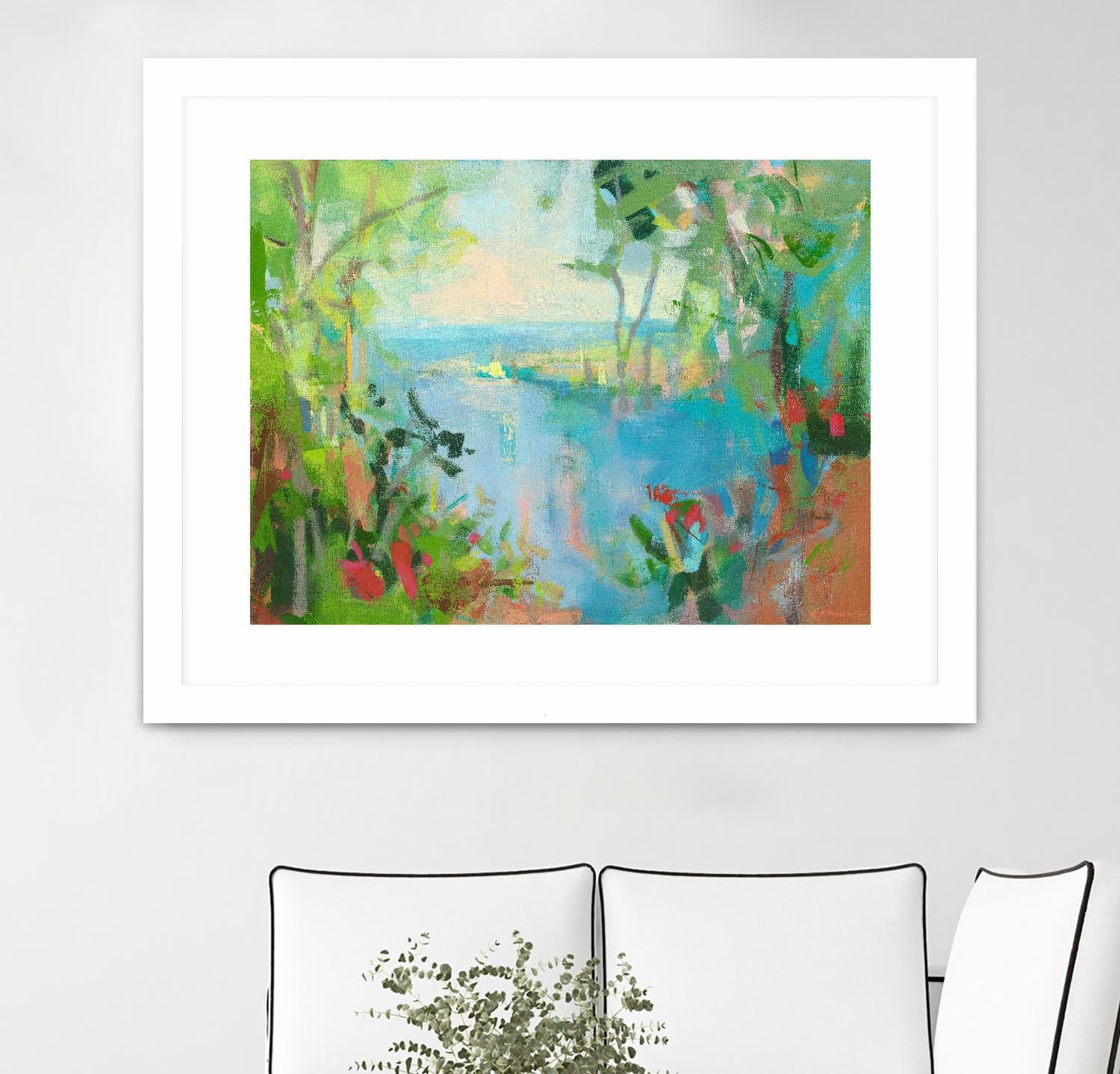 Eternal Summer by Angela Saxon on GIANT ART - multicolor coastal; landscapes; contemporary