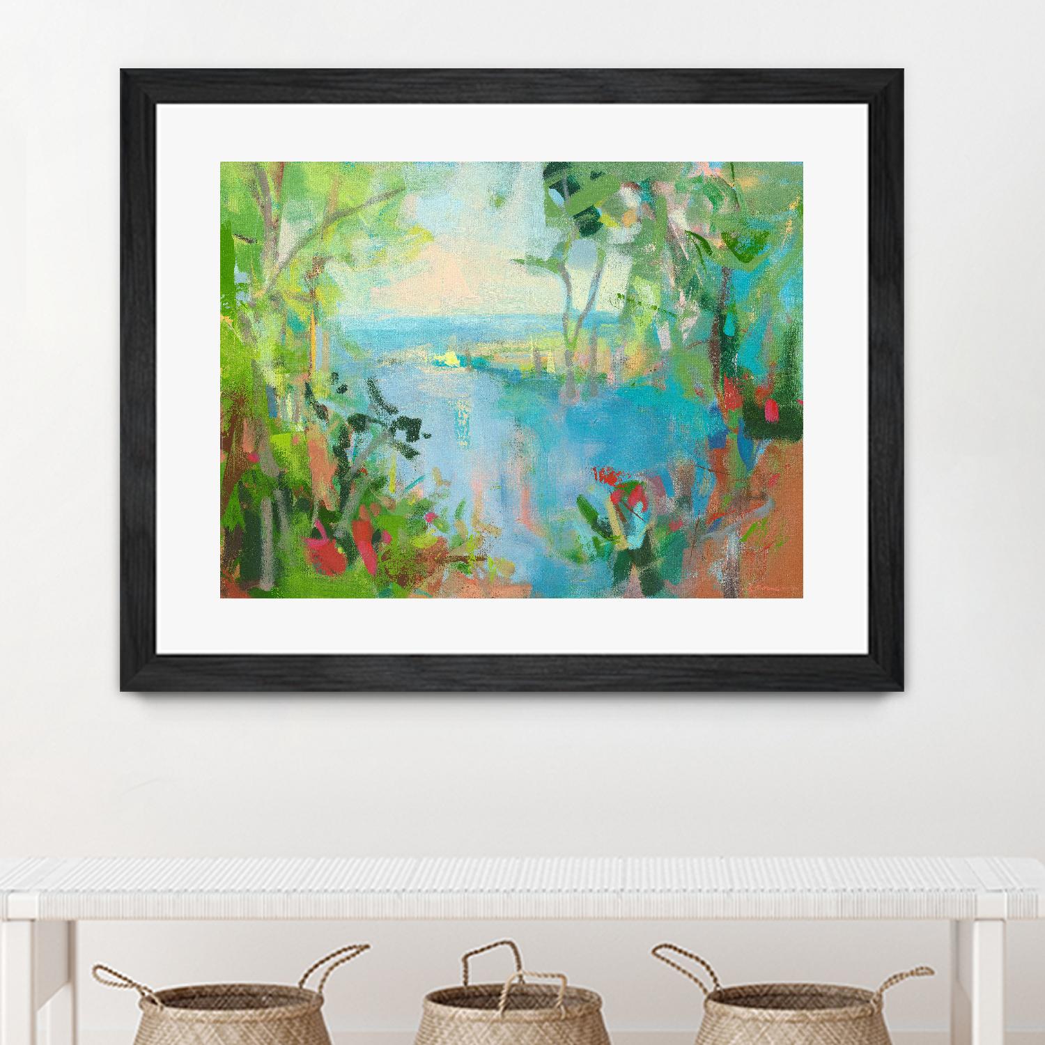 Eternal Summer by Angela Saxon on GIANT ART - multicolor coastal; landscapes; contemporary