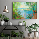 Eternal Summer by Angela Saxon on GIANT ART - multicolor coastal; landscapes; contemporary