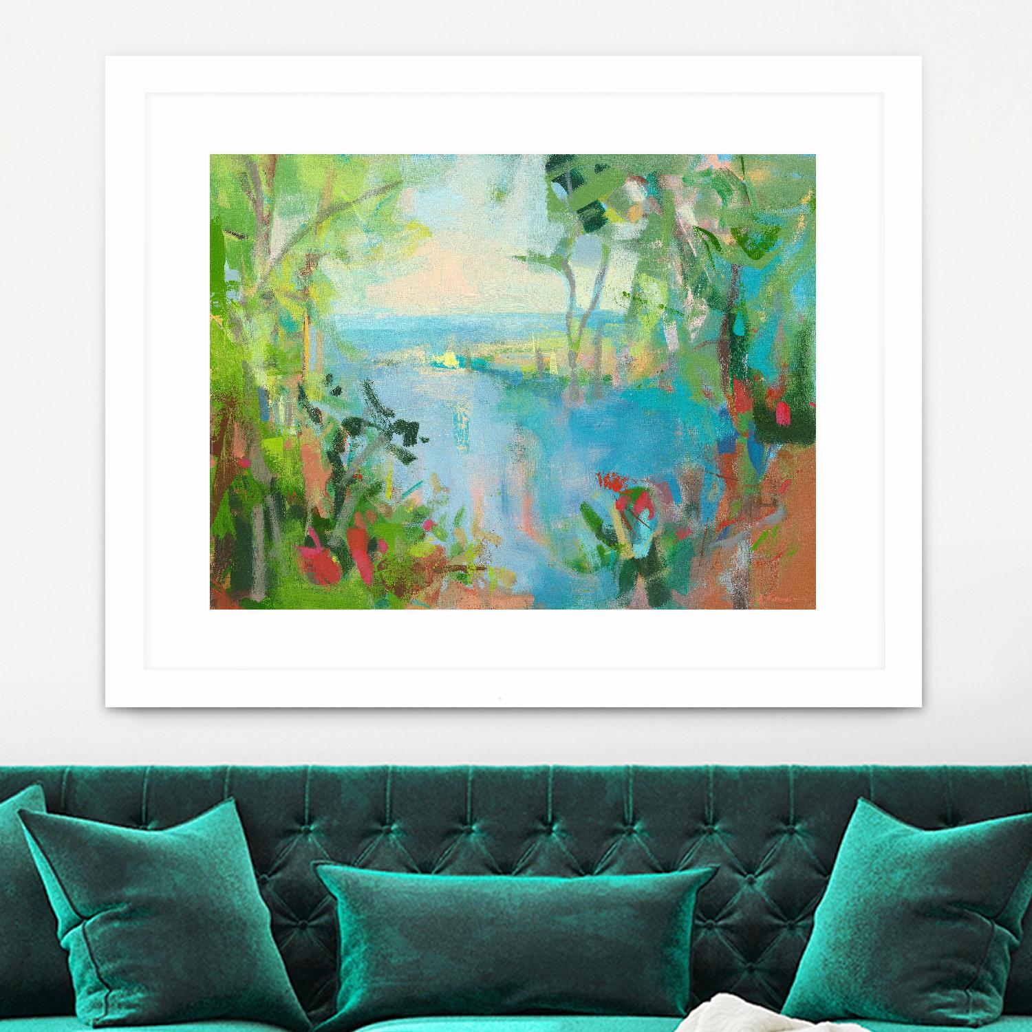 Eternal Summer by Angela Saxon on GIANT ART - multicolor coastal; landscapes; contemporary