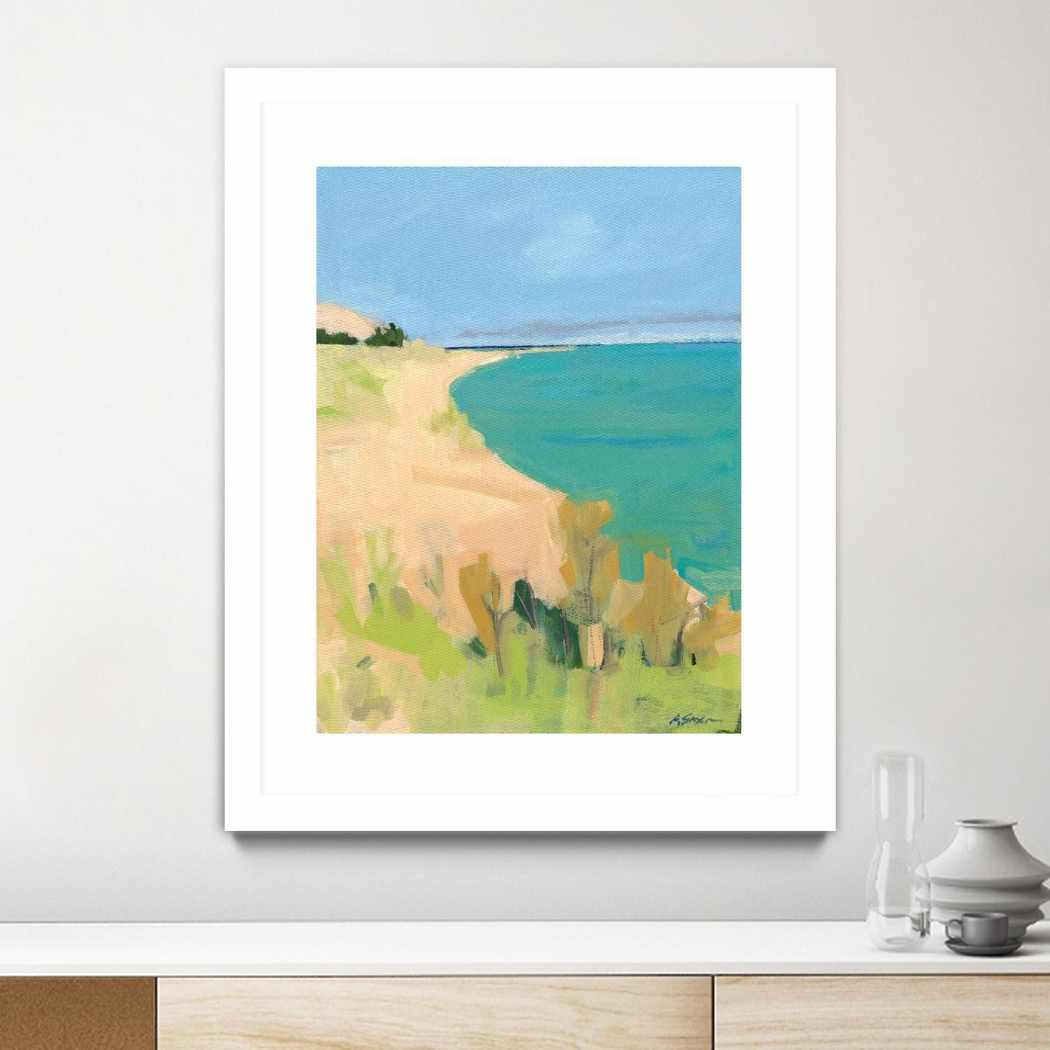 Sleeping Bear Point by Angela Saxon on GIANT ART - multicolor coastal; landscapes; contemporary