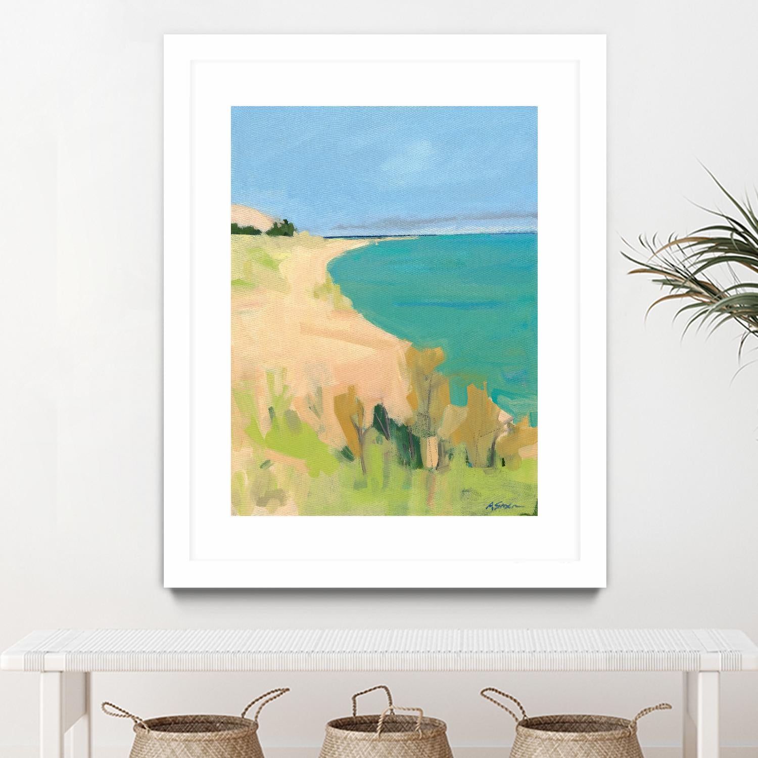 Sleeping Bear Point by Angela Saxon on GIANT ART - multicolor coastal; landscapes; contemporary