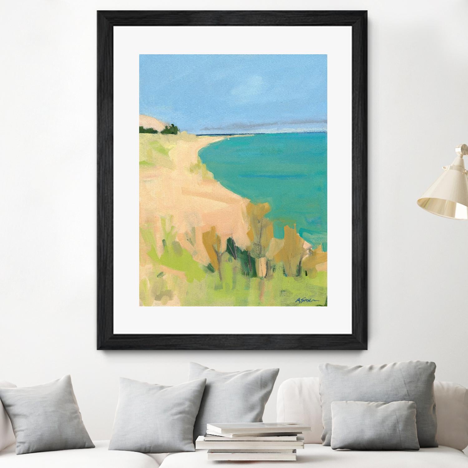 Sleeping Bear Point by Angela Saxon on GIANT ART - multicolor coastal; landscapes; contemporary