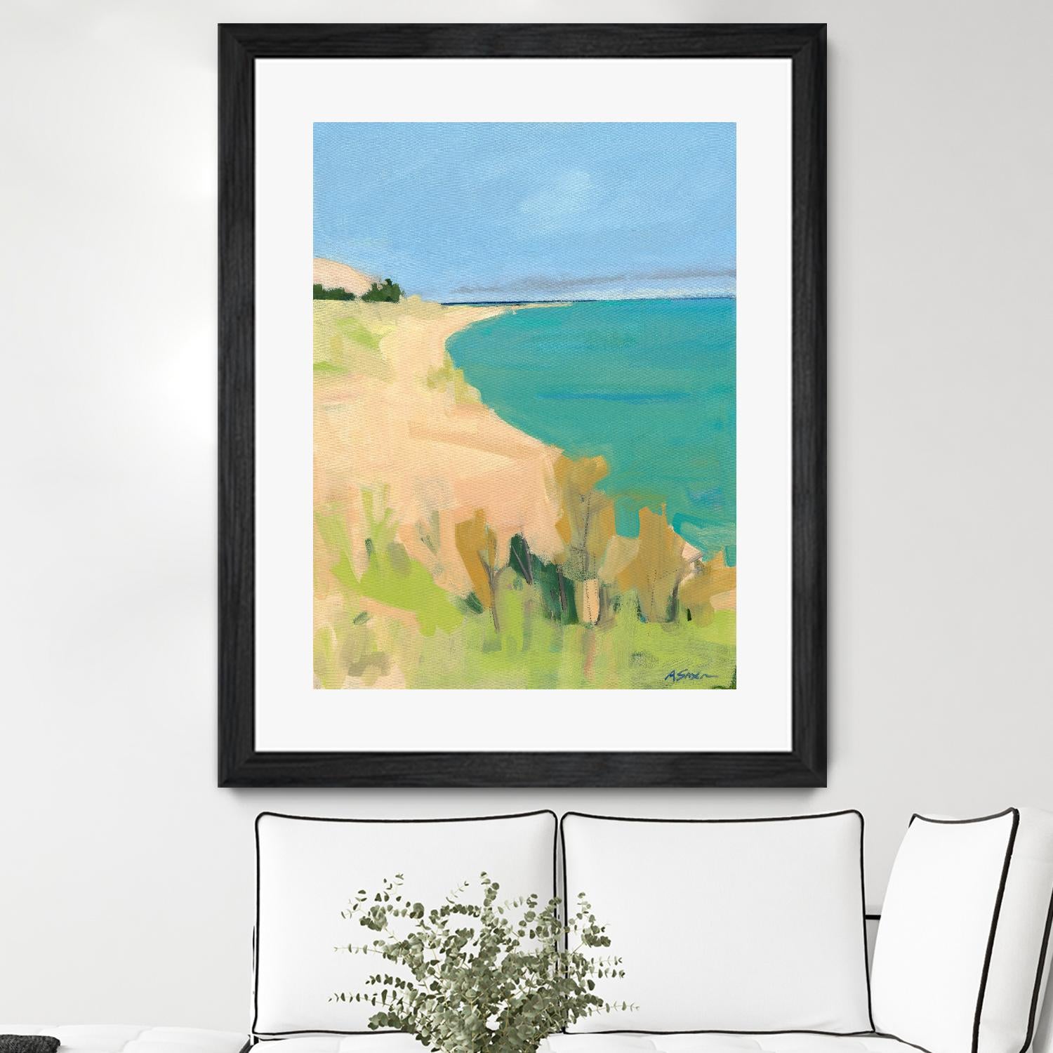 Sleeping Bear Point by Angela Saxon on GIANT ART - multicolor coastal; landscapes; contemporary