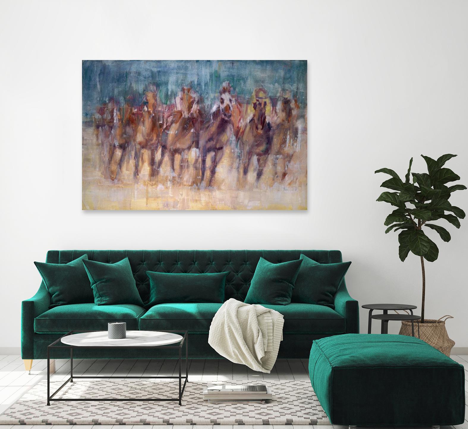 Final Sprint by Valtcho Tonov on GIANT ART - multicolor animals; contemporary; sports
