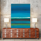 Night Coast One by Jan Weiss on GIANT ART - green abstract