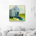 Boat House by Martha Wakefield on GIANT ART - black,white coastal, contemporary, boats