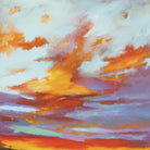 Sunset Showers by Judith D'Agostino on GIANT ART - pink landscape