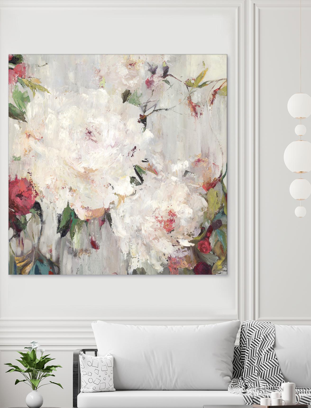 Big Bouquette III by Ella K on GIANT ART - red floral
