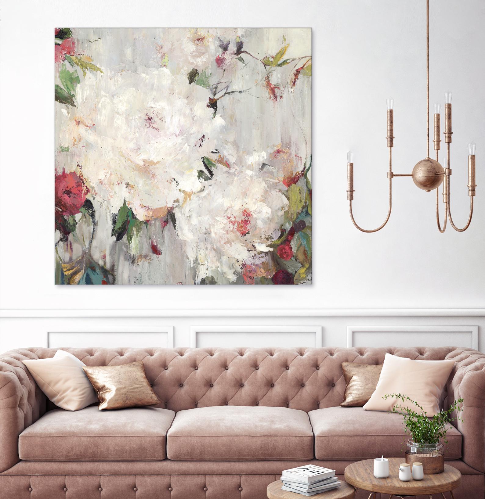 Big Bouquette III by Ella K on GIANT ART - red floral