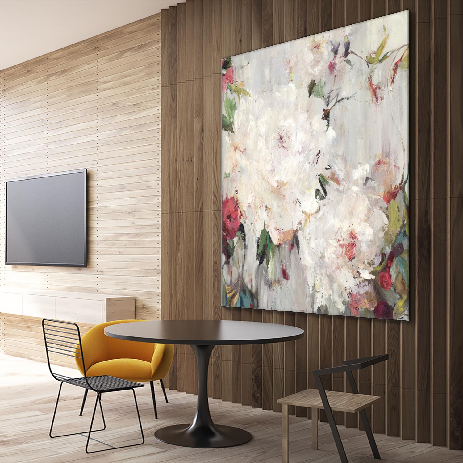 Big Bouquette III by Ella K on GIANT ART - red floral