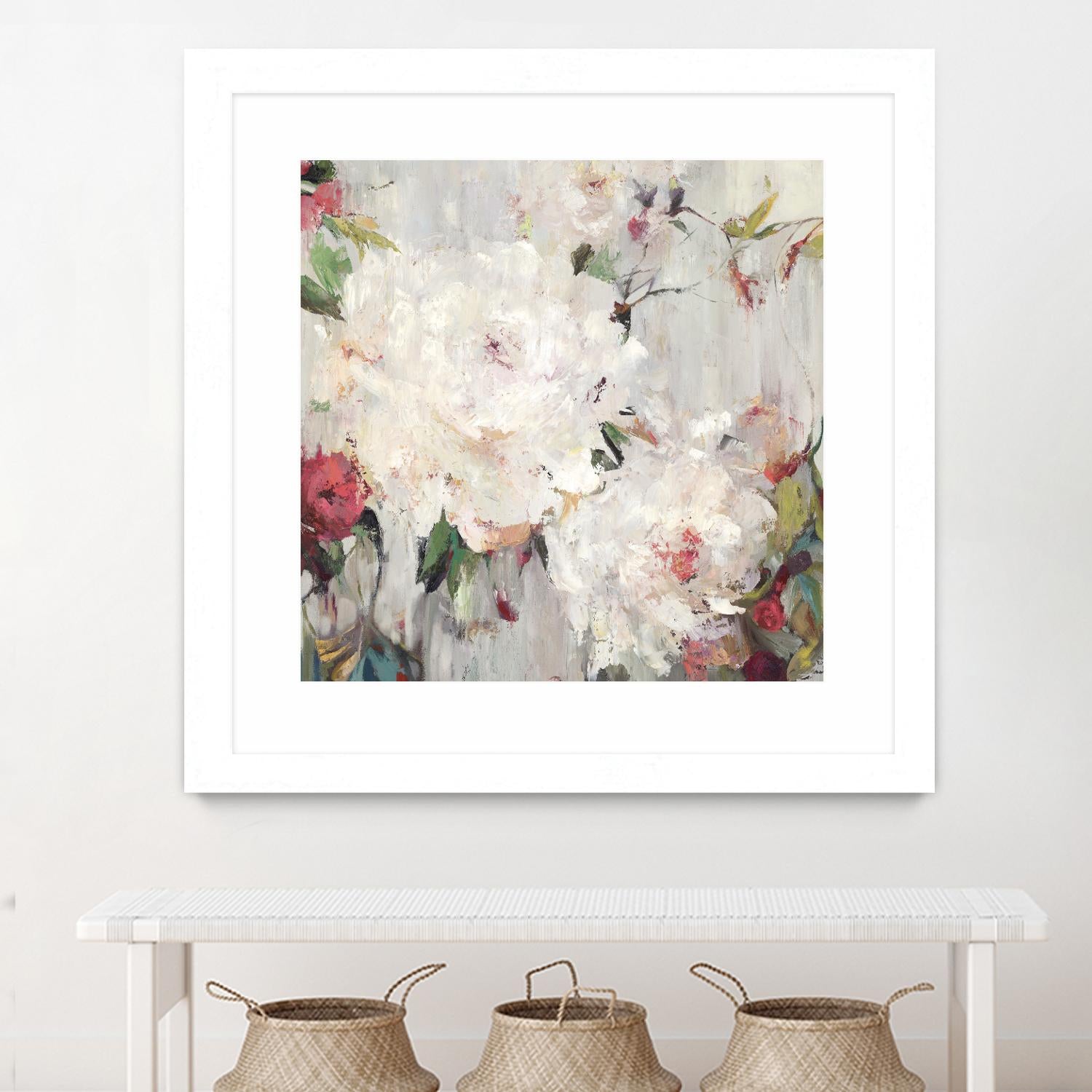 Big Bouquette III by Ella K on GIANT ART - red floral