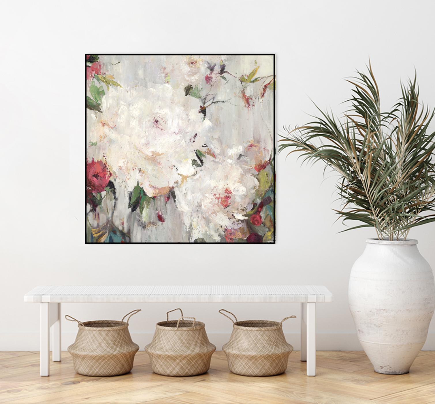 Big Bouquette III by Ella K on GIANT ART - red floral
