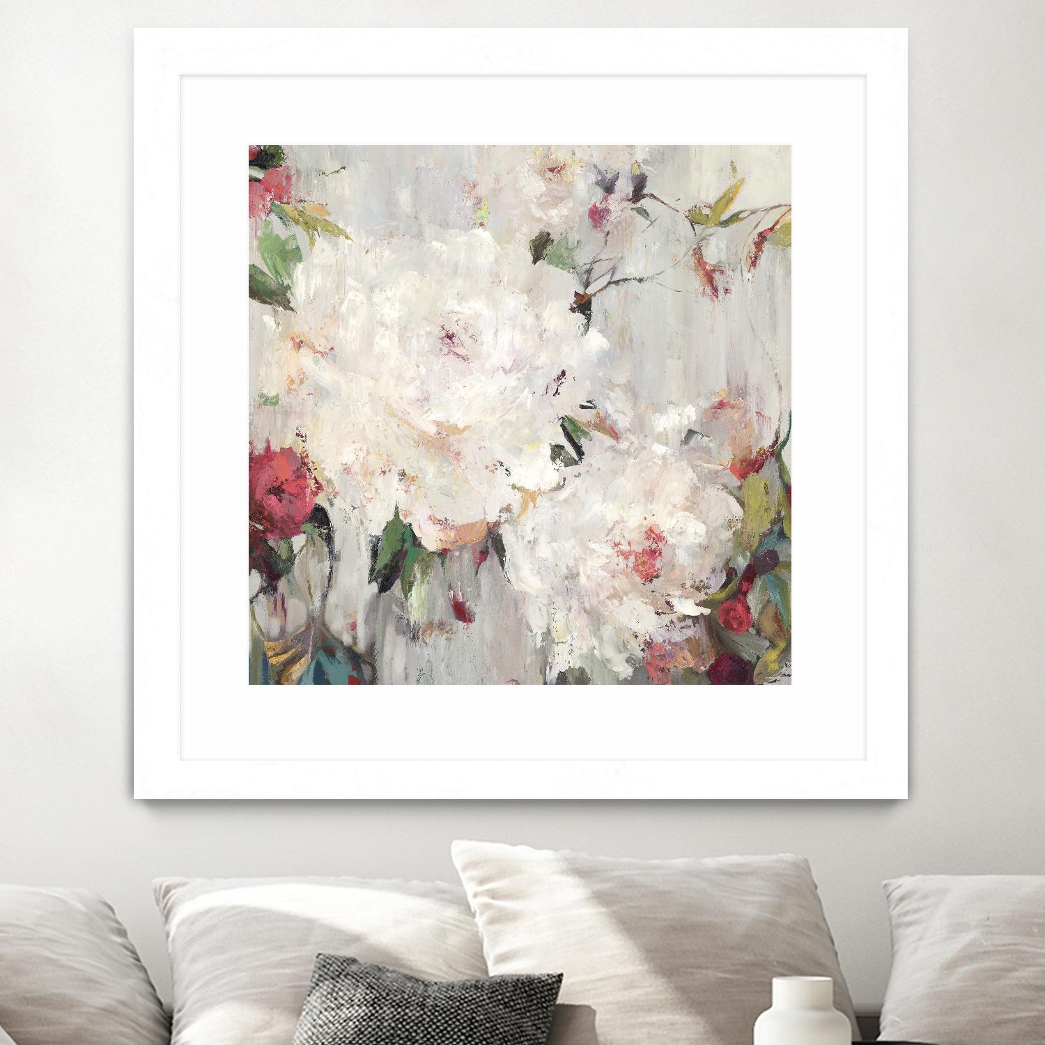 Big Bouquette III by Ella K on GIANT ART - red floral