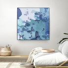 Drift II by Eva Watts on GIANT ART - cyan wildlife