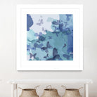 Drift II by Eva Watts on GIANT ART - cyan wildlife