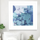 Drift II by Eva Watts on GIANT ART - cyan wildlife