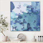 Drift II by Eva Watts on GIANT ART - cyan wildlife